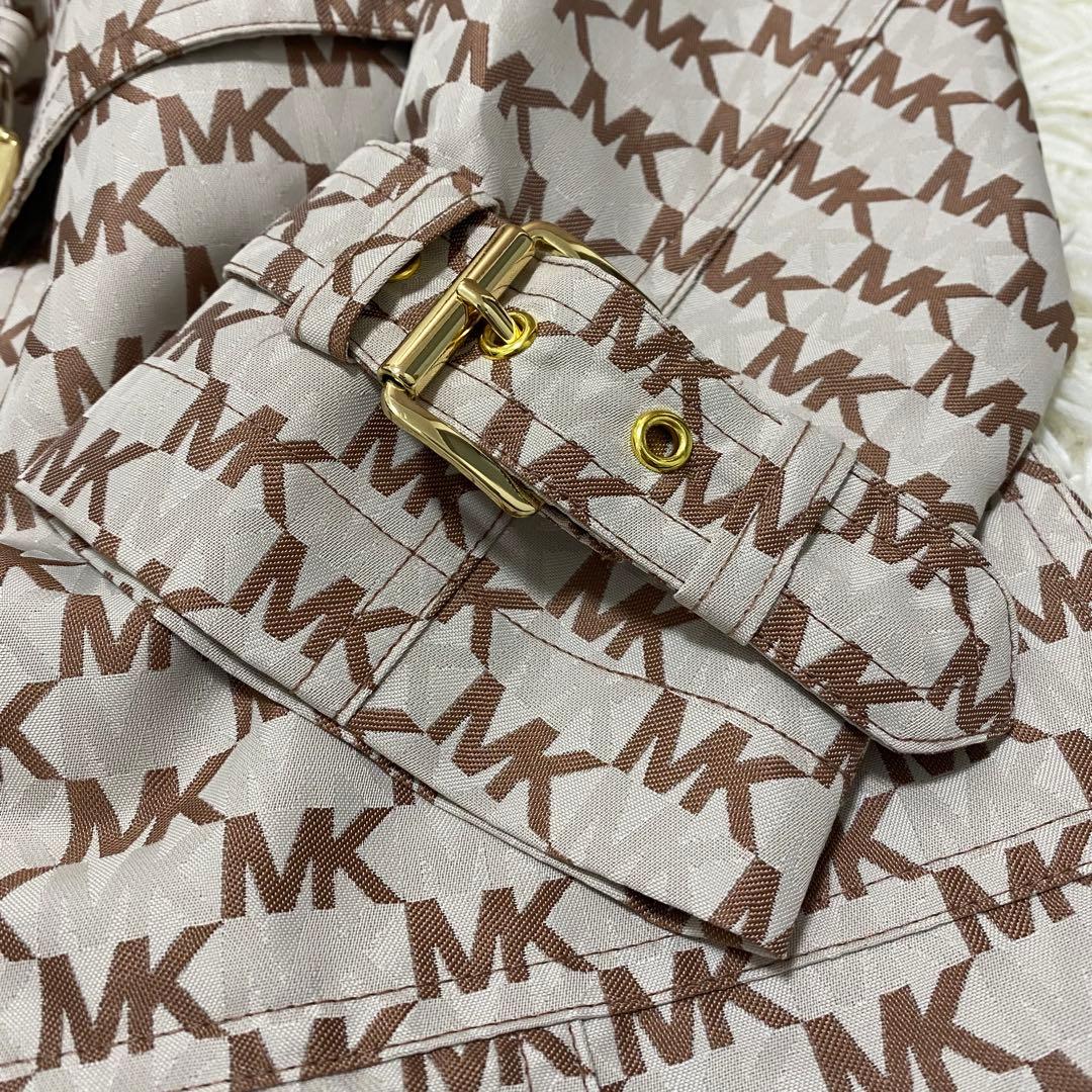 新品【MICHAEL KORS】 トレンチコート 総柄 MK柄 ベルト付き