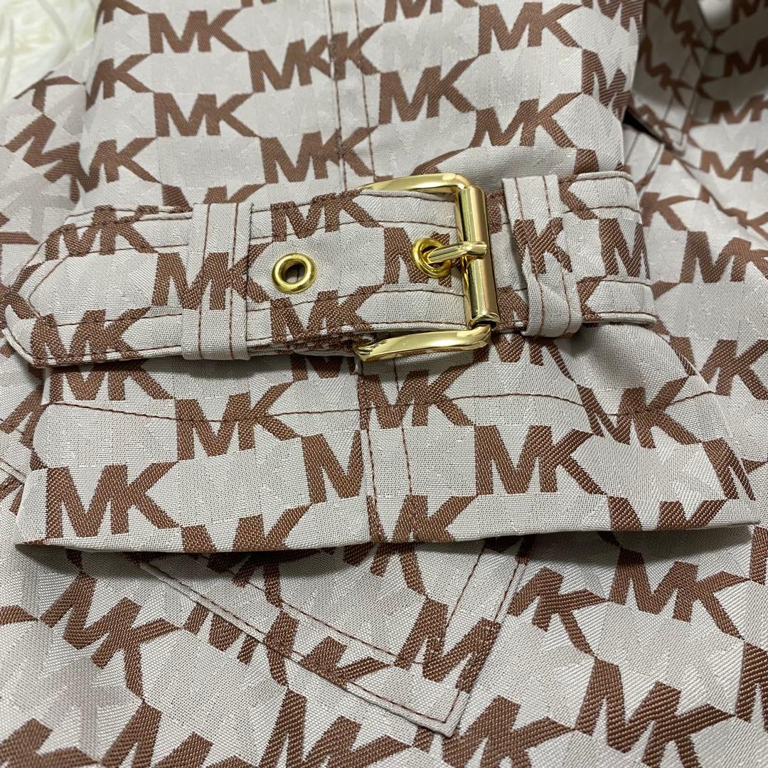 新品【MICHAEL KORS】 トレンチコート 総柄 MK柄 ベルト付き