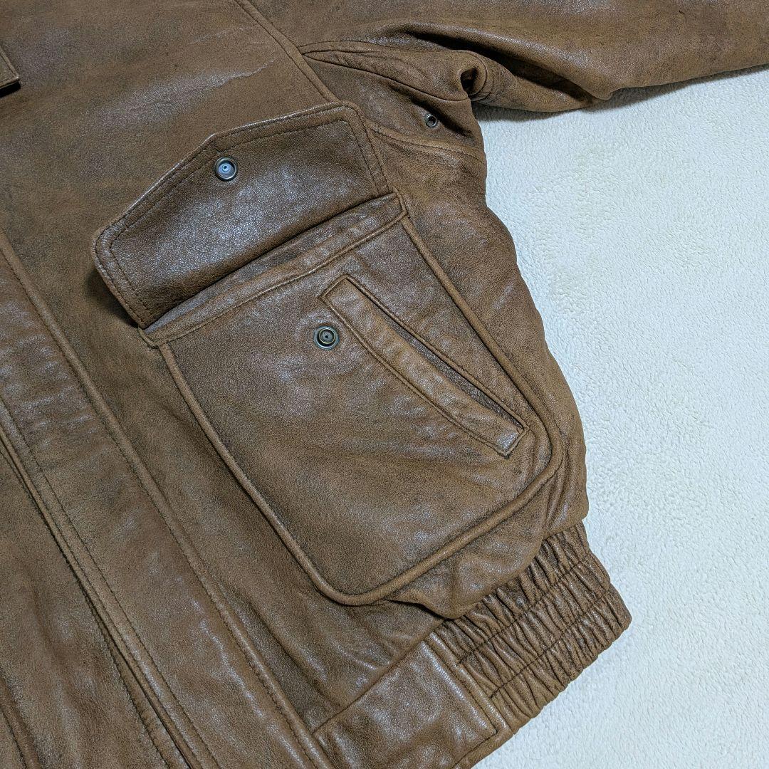 【最終価格】UNIQLO オールドユニクロ　本革　レザージャケット　羊革