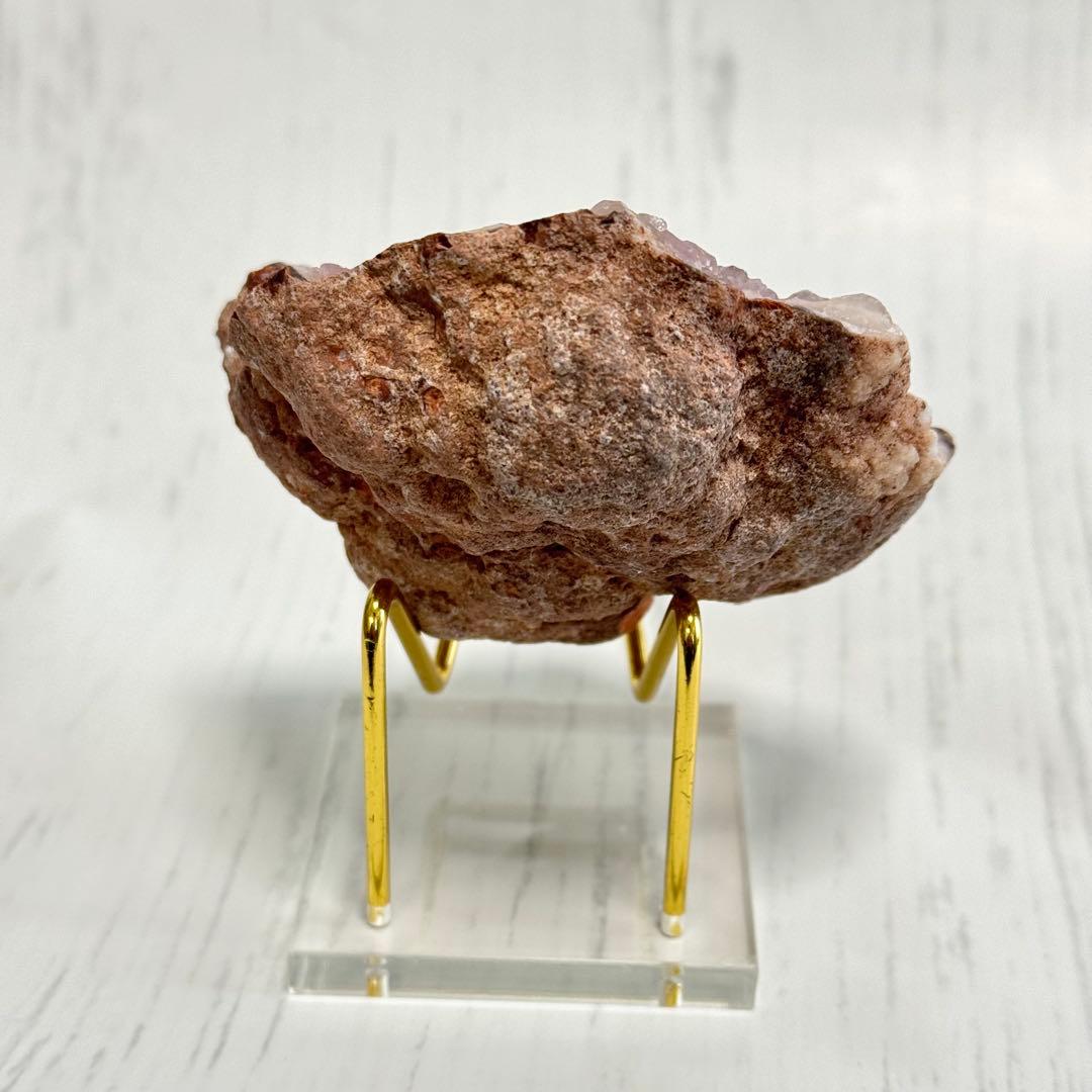 【D248】ジュワッとジューシー♡ピンクアメジスト ジオード 原石 鉱物 標本