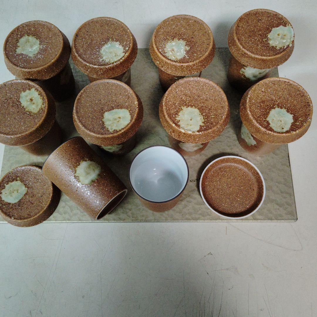 伊賀織部ひれ酒カップ10個、新品、未使用