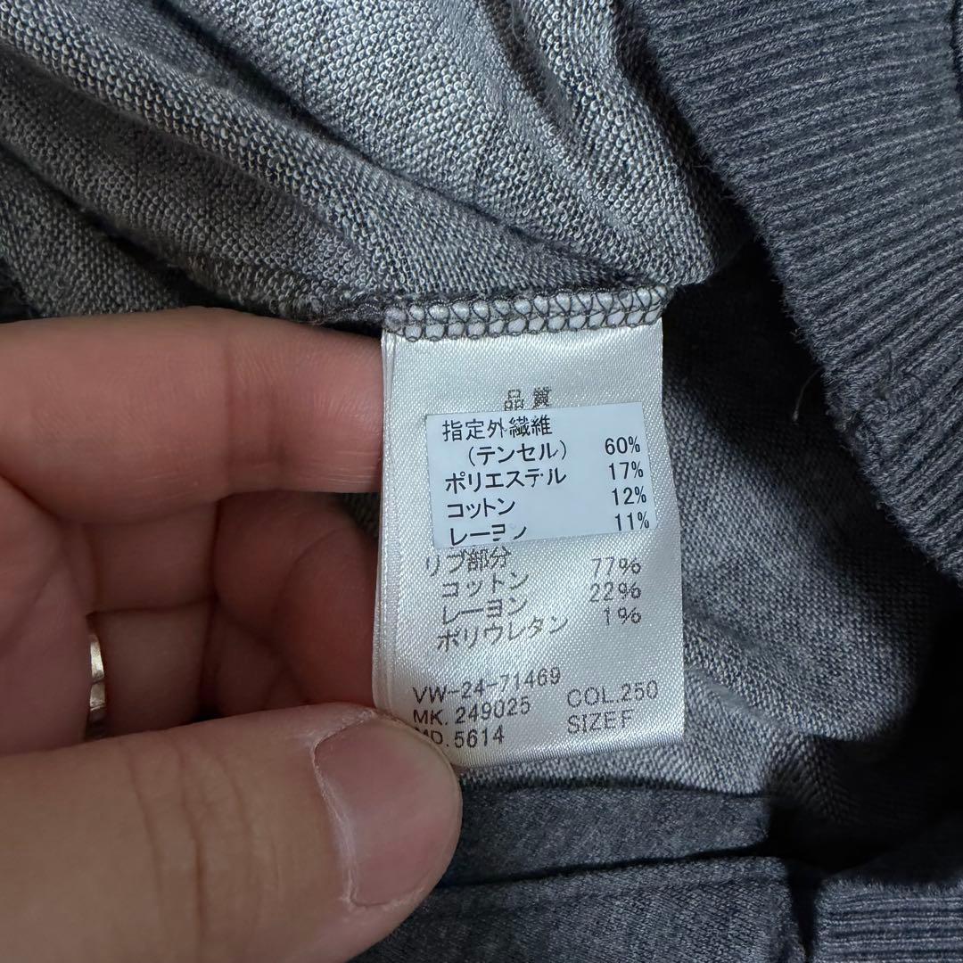 美品XLサイズ相当　ヴィヴィアンウェストウッドマン　アシンメトリーカーディガン