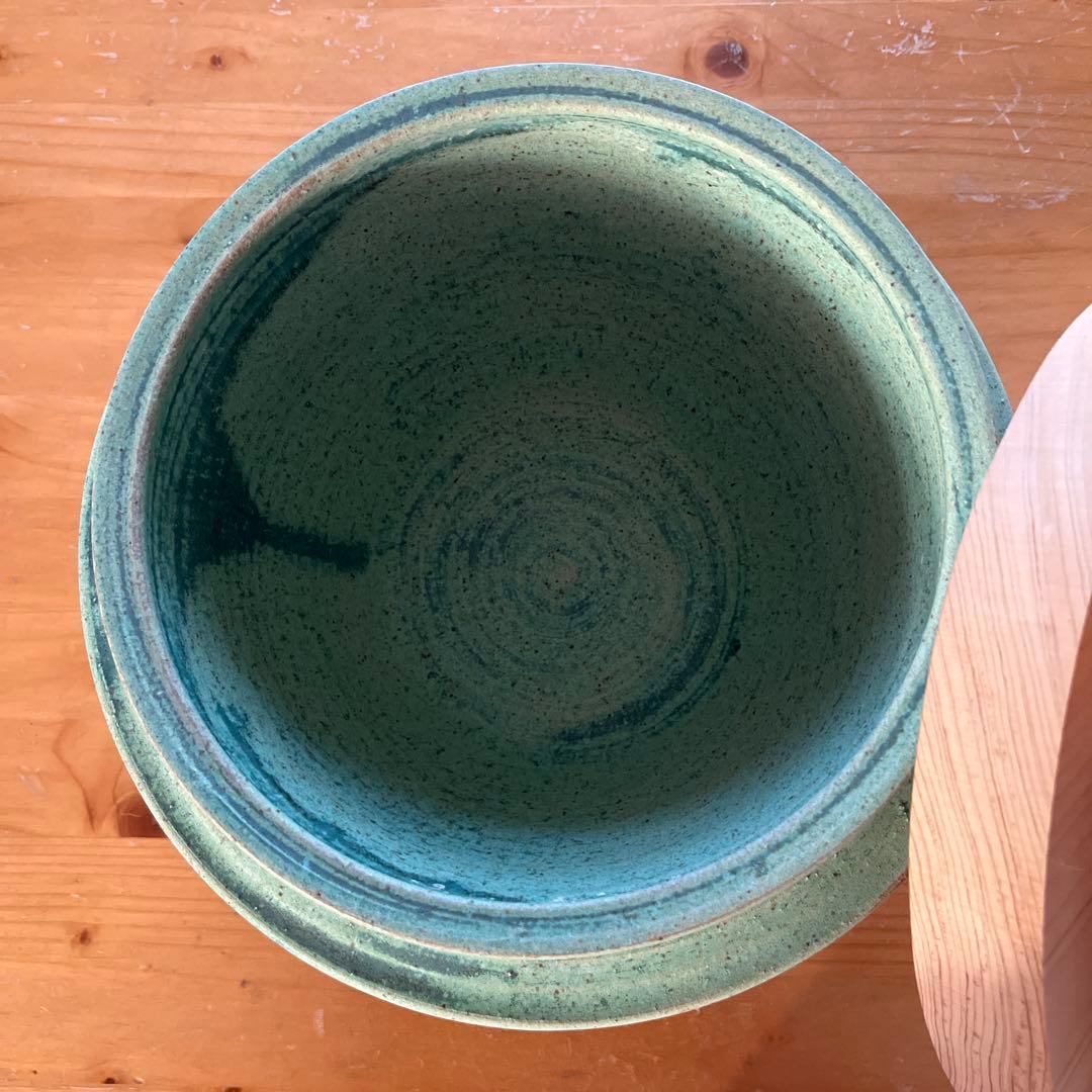 炊飯専用　羽釜土鍋5合　木蓋付き　直火専用　独歩炎