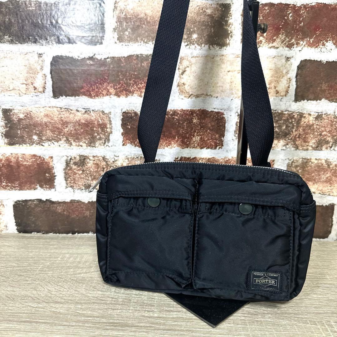 PORTER ポーター　タンカー　ウエストバッグ　ボディバッグ　ブラック