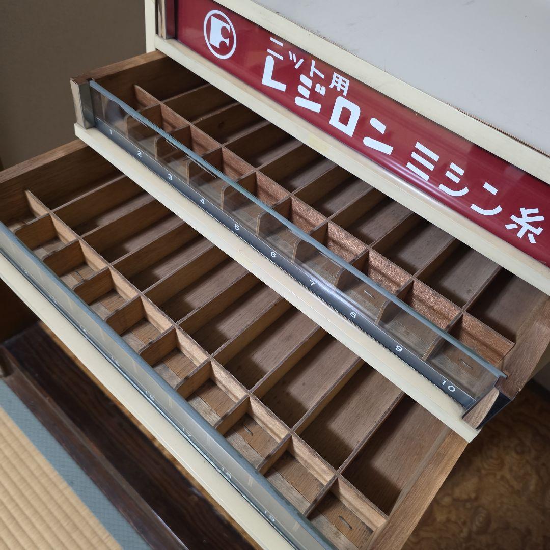 木製ミシン糸ラック　ニット用　レジロン　ミシン糸　①