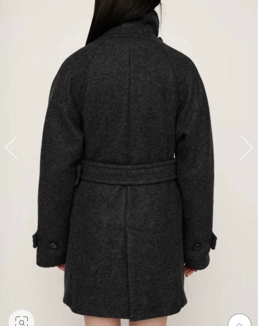 SLY スタンドネック ミデコート T.GRY