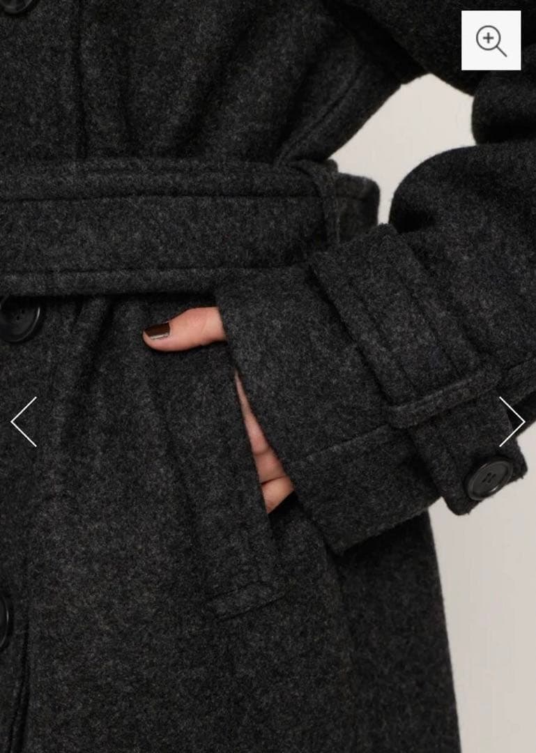 SLY スタンドネック ミデコート T.GRY