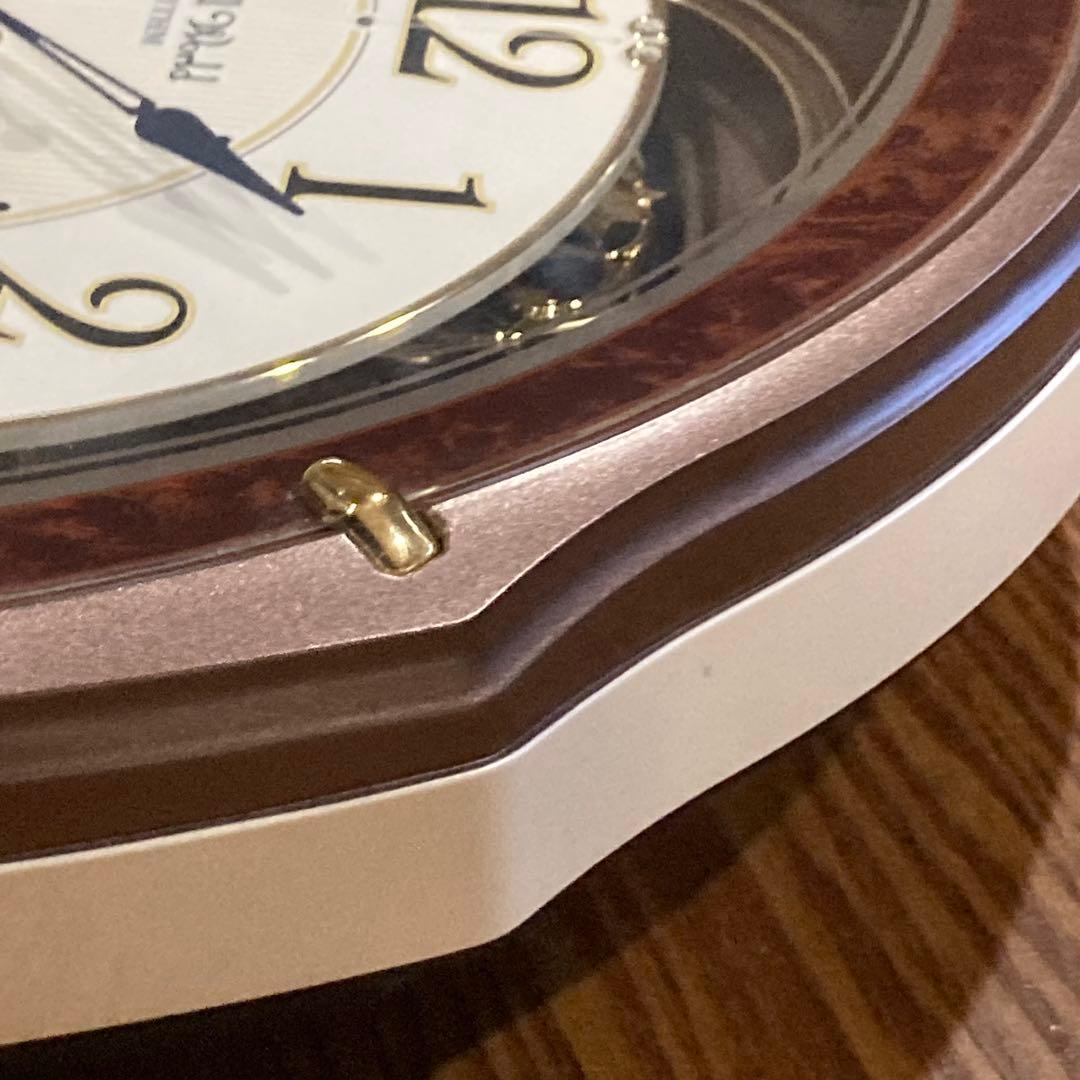 【美品】RHYTHMスモールワールドアルディ 4MN545RH23 からくり時計