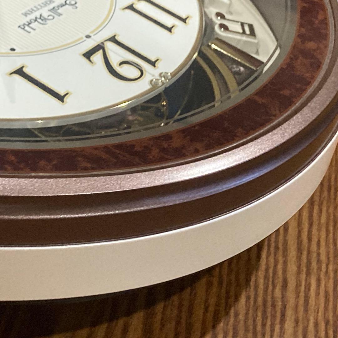 【美品】RHYTHMスモールワールドアルディ 4MN545RH23 からくり時計