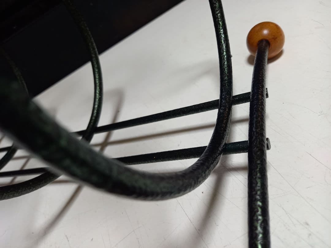 1970's　北欧　ミッドセンチュリー　モダン　ウッドボール　マガジンラック