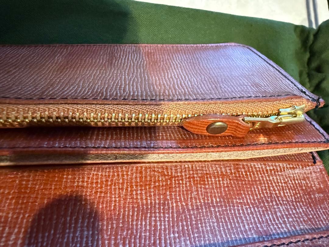 グレンロイヤル ロングウォレット 黒×オックスフォードタン