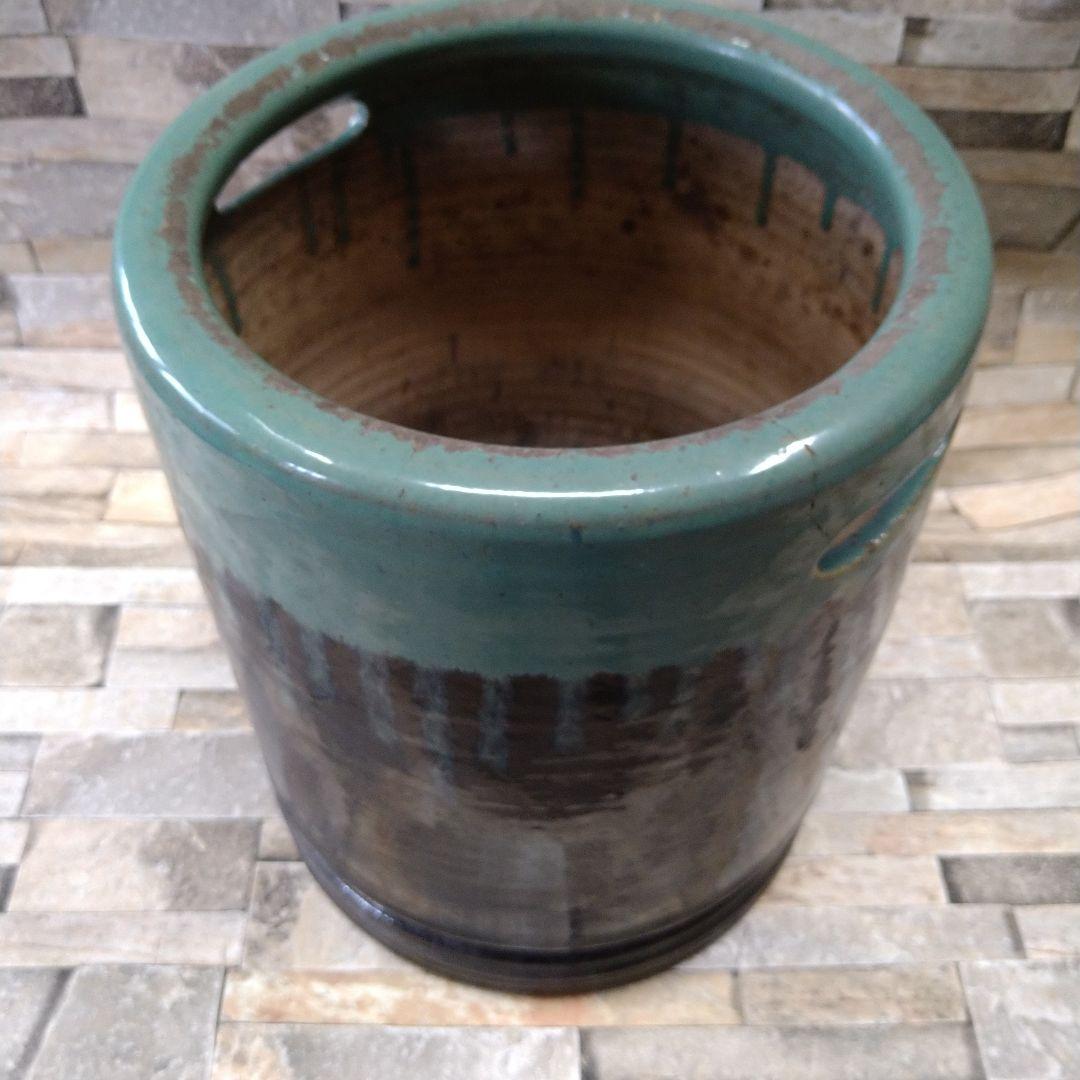 火鉢　3個セット　ばら売り可能　セラミックプランター 緑と黒