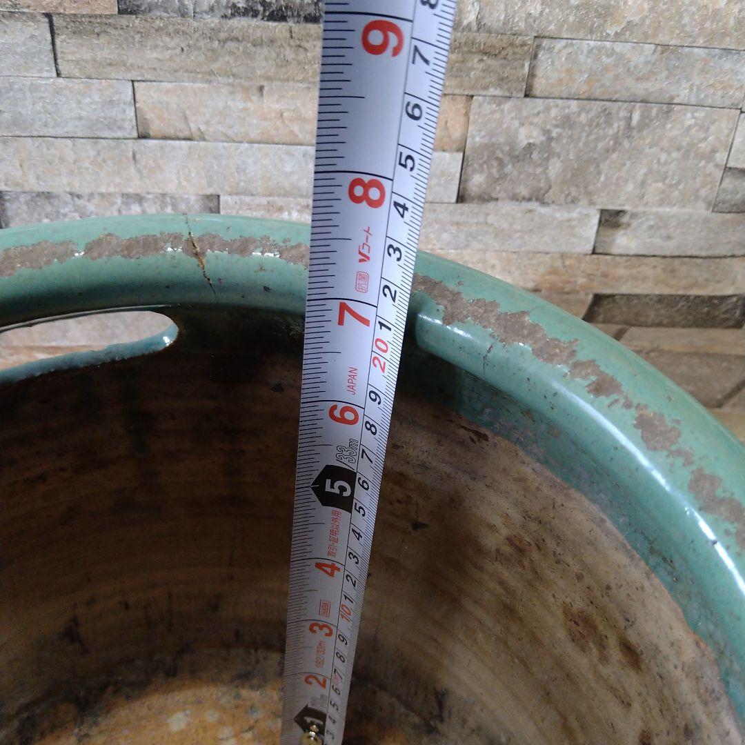 火鉢　3個セット　ばら売り可能　セラミックプランター 緑と黒