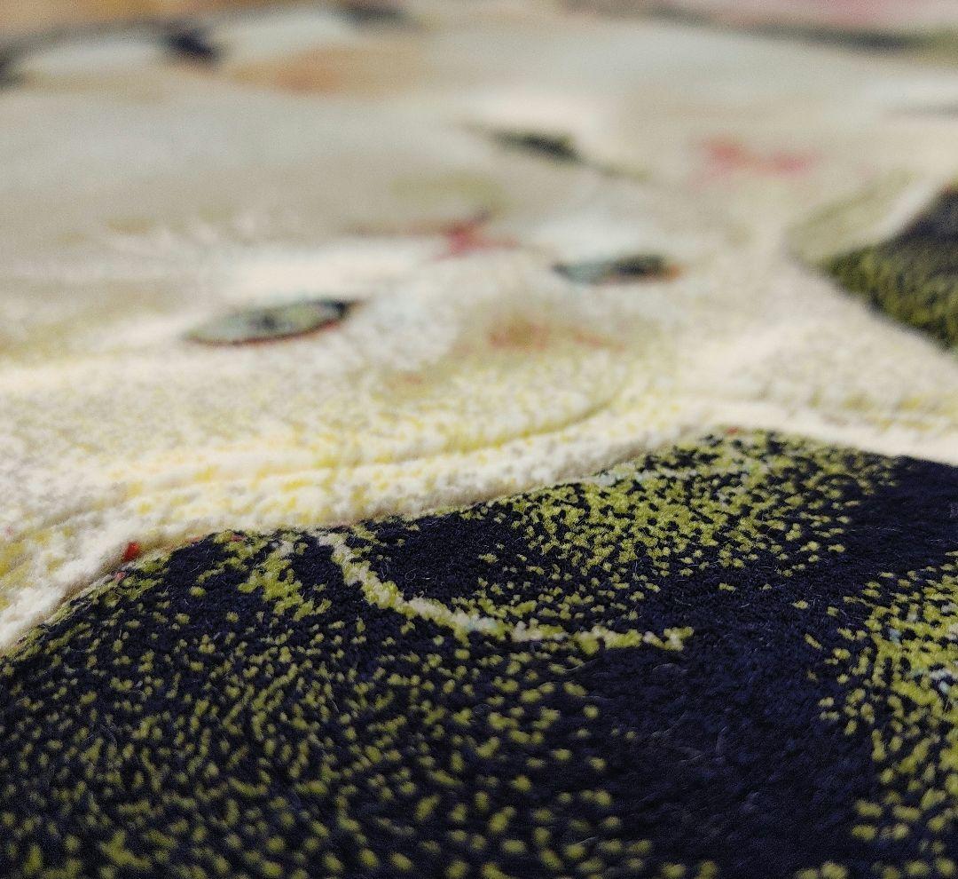 新品 機械織り ペルシャ絨毯 絵画絨毯 100x50 タペストリー 子猫