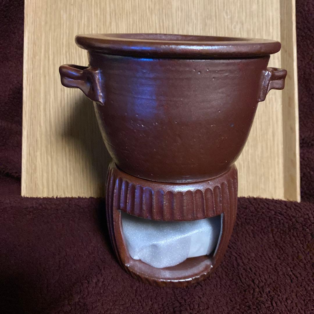 石渡磨美　さん　ウォーマー　スープカップ　新品未使用　茶　セット売り　耐熱耐火