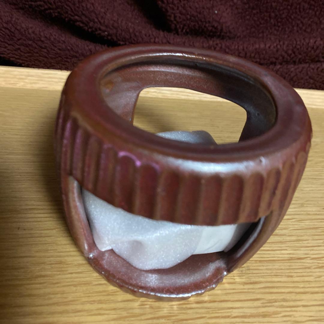 石渡磨美　さん　ウォーマー　スープカップ　新品未使用　茶　セット売り　耐熱耐火