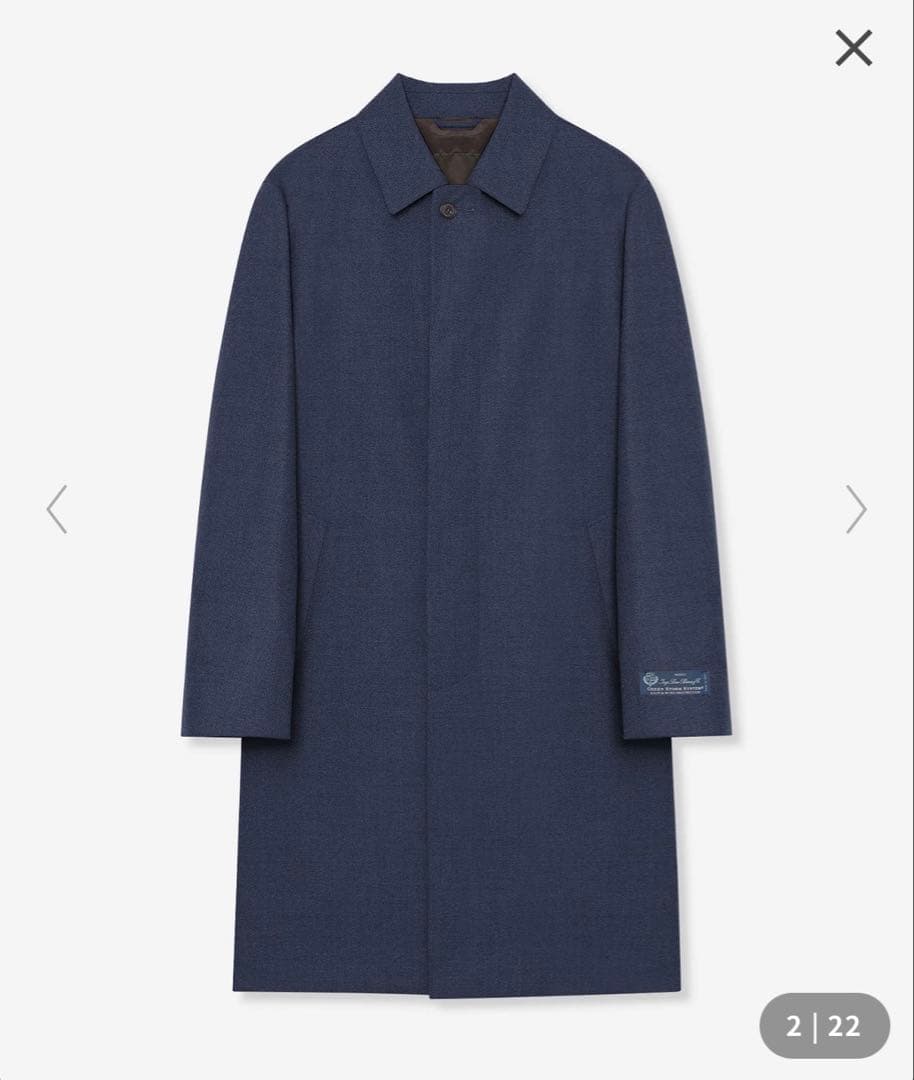 DUNFORD ロロピアーナ ウールツイルステンカラーコート