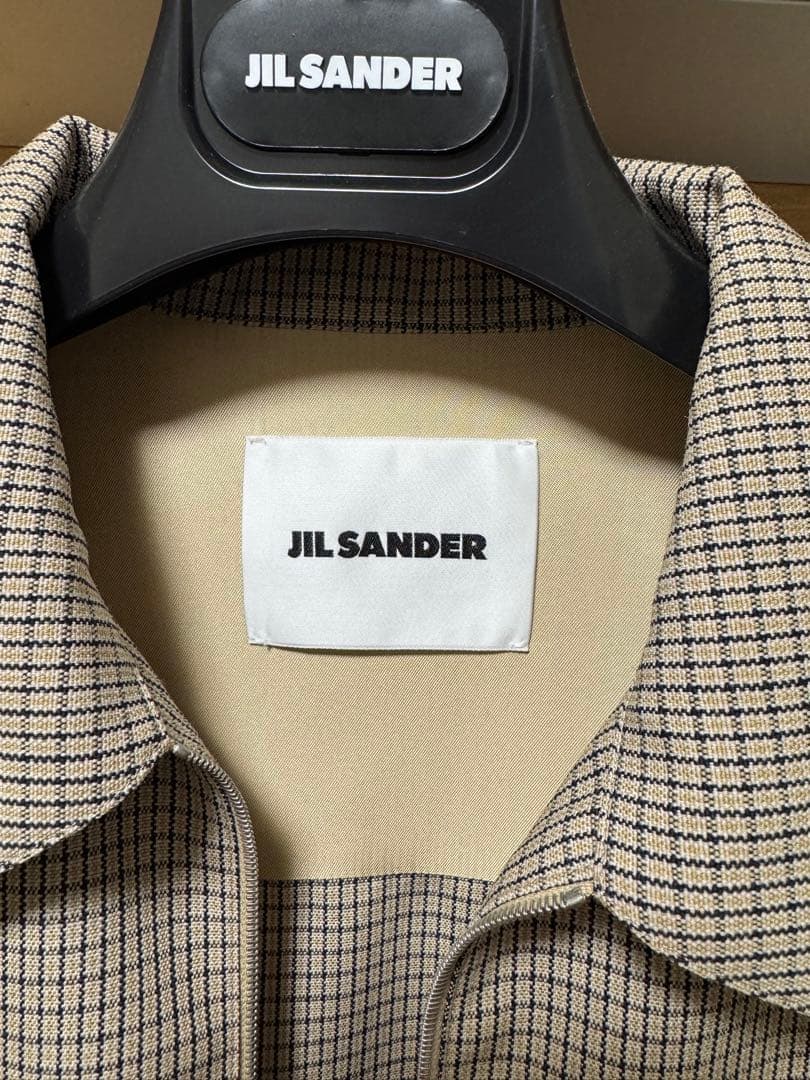 JIL SANDER 24AW チェック柄 ウールシャツ　46