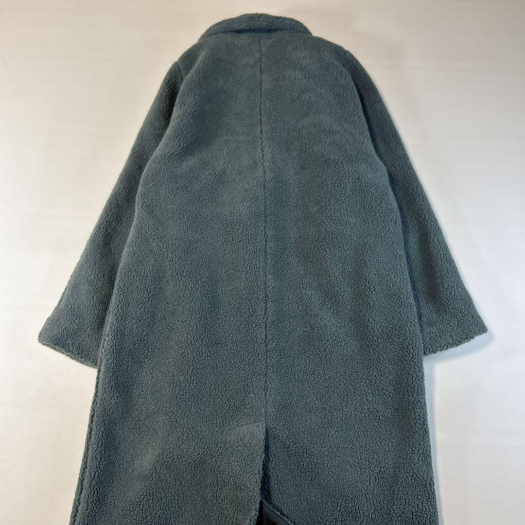 O*J様 美品 glamb グラム ボア素材 ガウンコート マキシ丈 ロングチェ