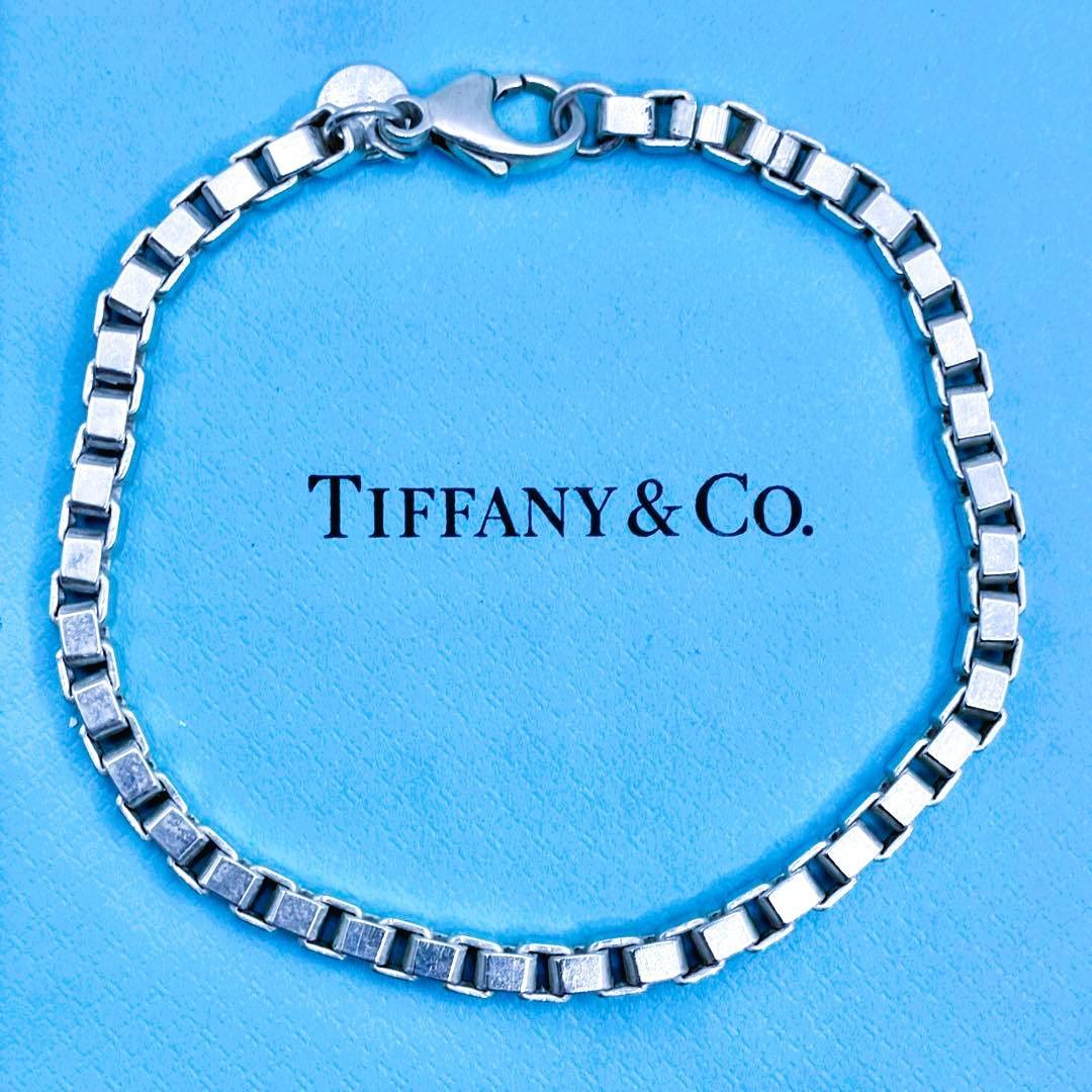 【美品】ティファニー ベネチアン ブレスレット 腕周り18cm 925