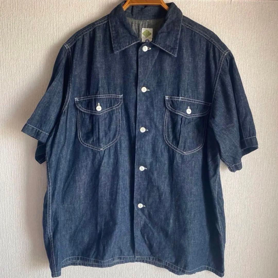 激レア 美品 廃番90s Post Overalls ワークシャツ希少モデル