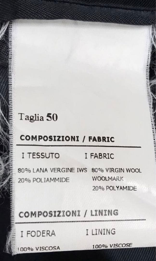 極美品　HEVO イーヴオ　ウールメルトンダブルトレンチ　ネイビー　48