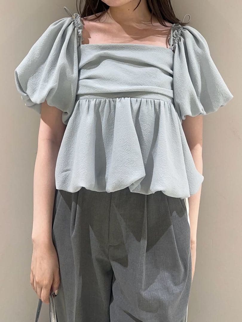 FRAY I.D 3wayオフショルパフスリーブブラウス／ウォッシャブル　完売