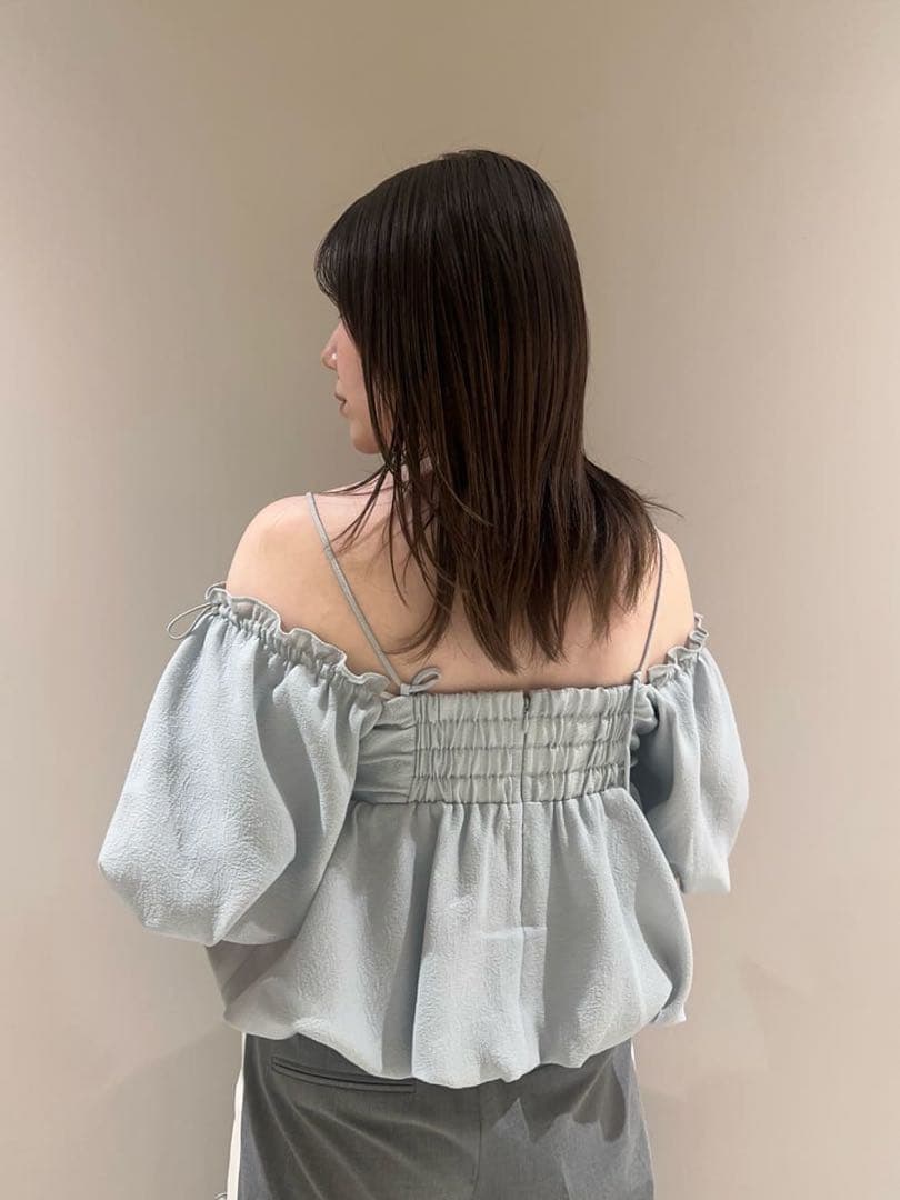 FRAY I.D 3wayオフショルパフスリーブブラウス／ウォッシャブル　完売