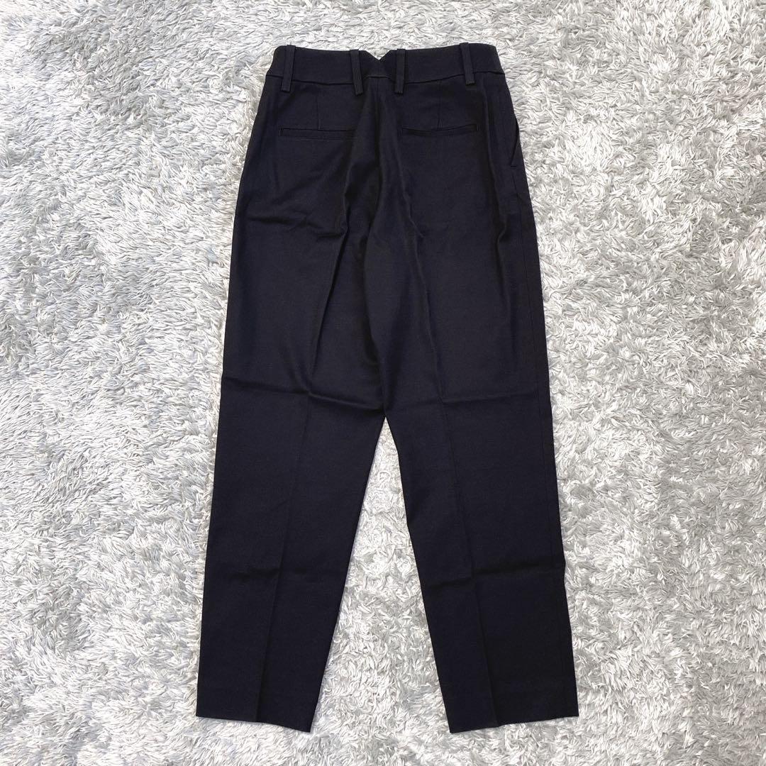 美品　ビューティ＆ユース　ピケカラーレスジャケット　トラウザーパンツ　スーツ　M