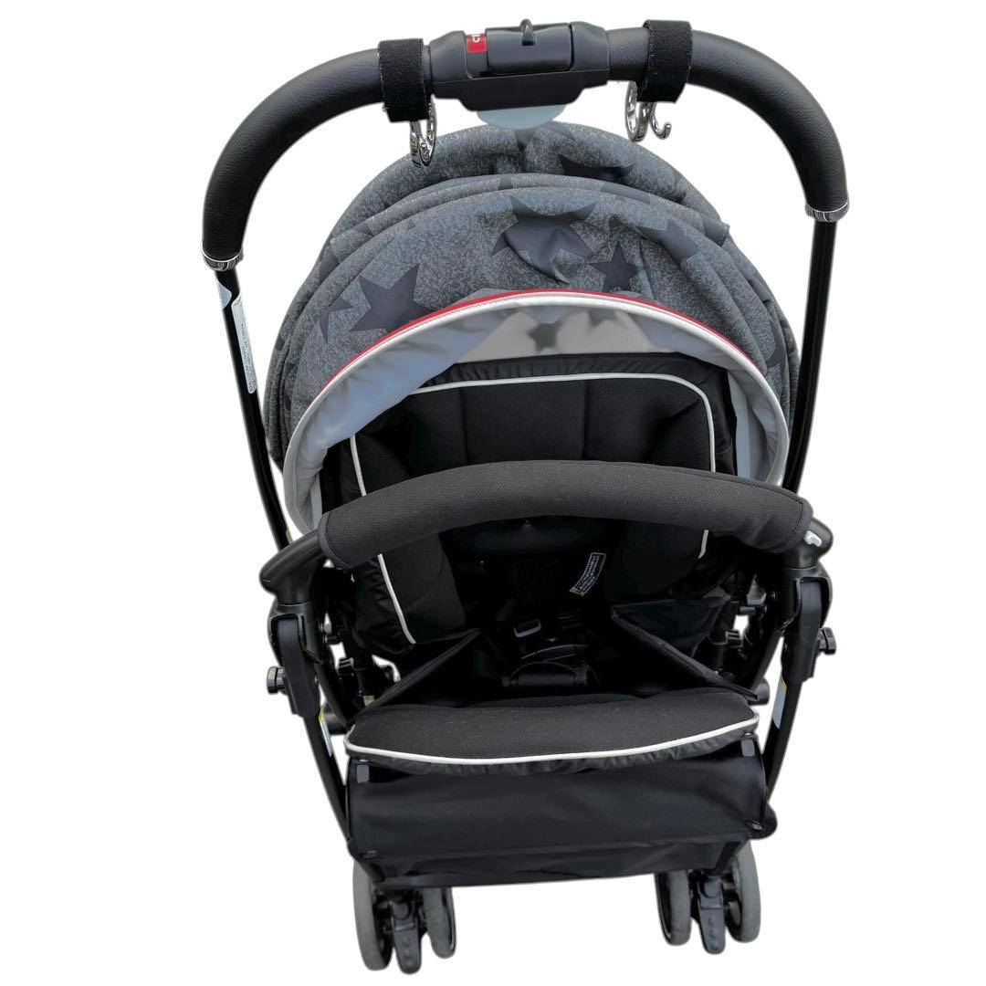 美品✨　アップリカ　ラクーナクッション　AB型　レザーハンドル　フック付属