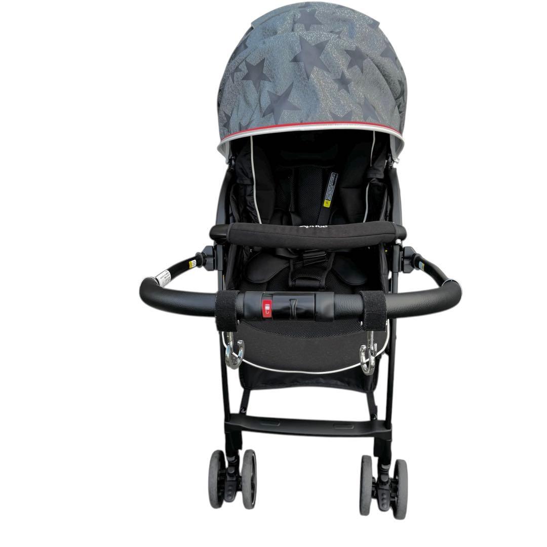 美品✨　アップリカ　ラクーナクッション　AB型　レザーハンドル　フック付属