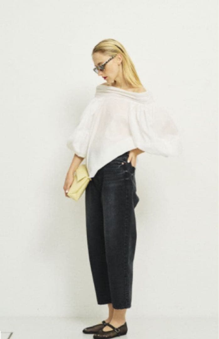 【美品】RED CARD/レッドカード　JAZZ　ルーズテーパードデニム 25