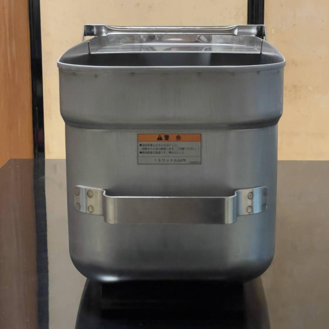 【未使用】ステンレス業務用フライヤー用 油缶・コシ網 2個セット