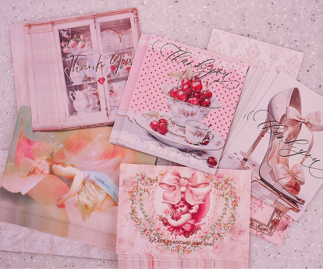 大容量♡感謝set240点+α A4デザインペーパー　コラージュ素材　おすそ分け