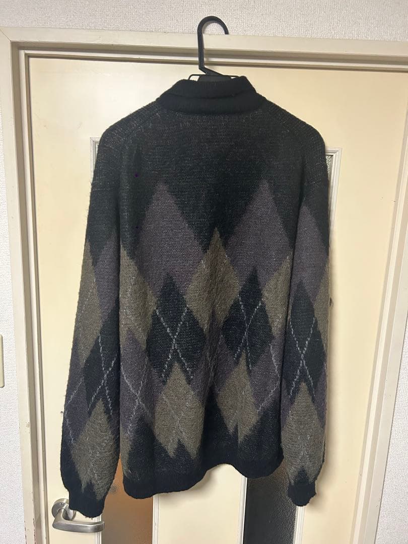 トップス LADMUSICIAN 24AW ARGYLE KNIT SHIRT