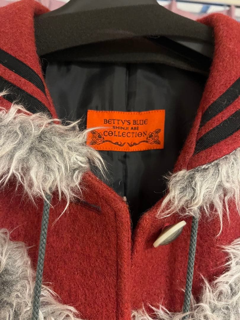 BETTY'S BLUE☆赤 セーラー襟 ロングコート