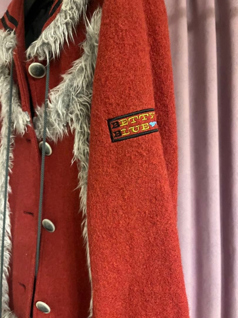 BETTY'S BLUE☆赤 セーラー襟 ロングコート