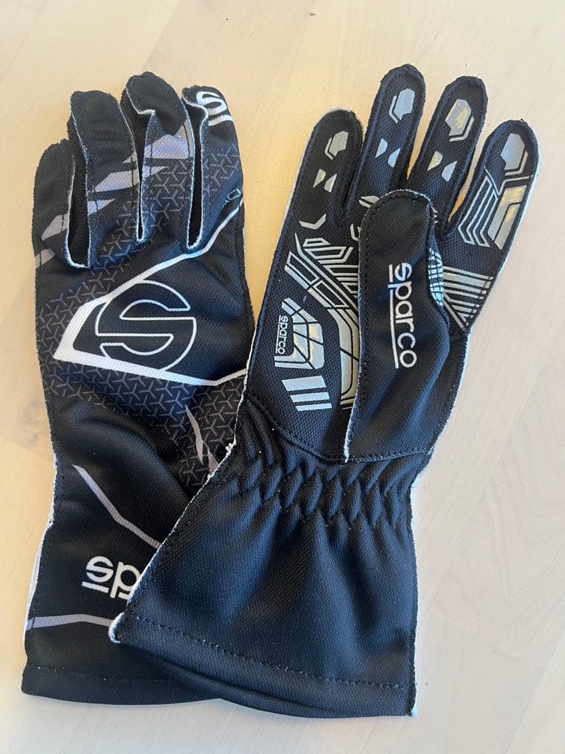 スパルコ レーシング グローブ K-Attack ブラック/ホワイト #4