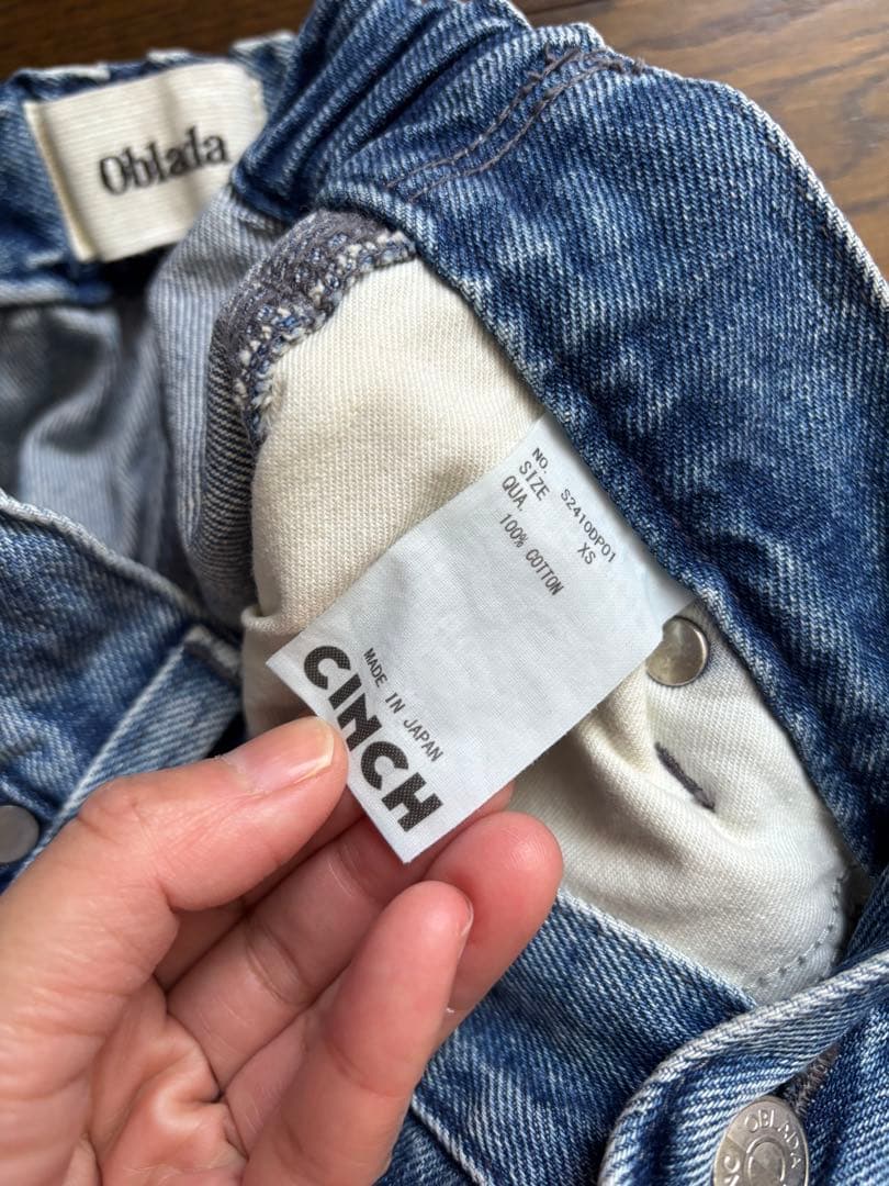 美品　オブラダ oblada スケータージーンズ ブルー サイズXS