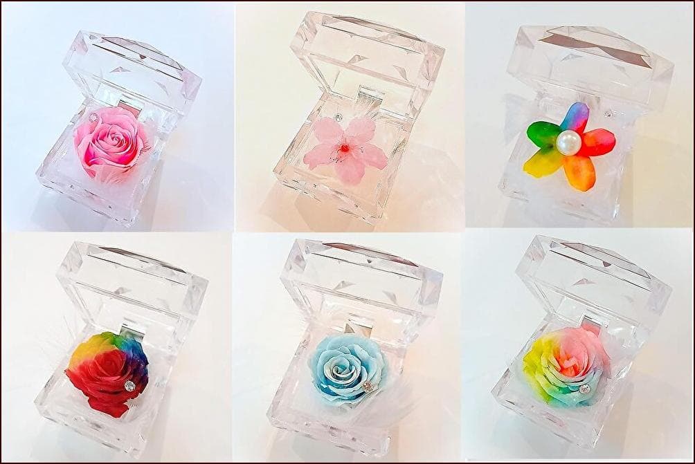 プリザーブドフラワー ダイヤモンドジュエリー スターフラワー