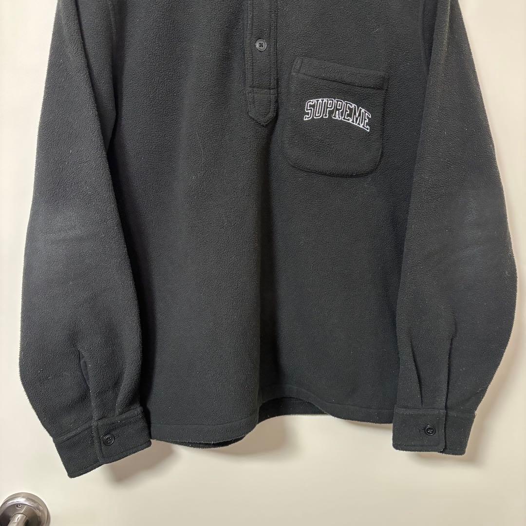 supreme Polartec Pullover Shirt シャツ 黒 S