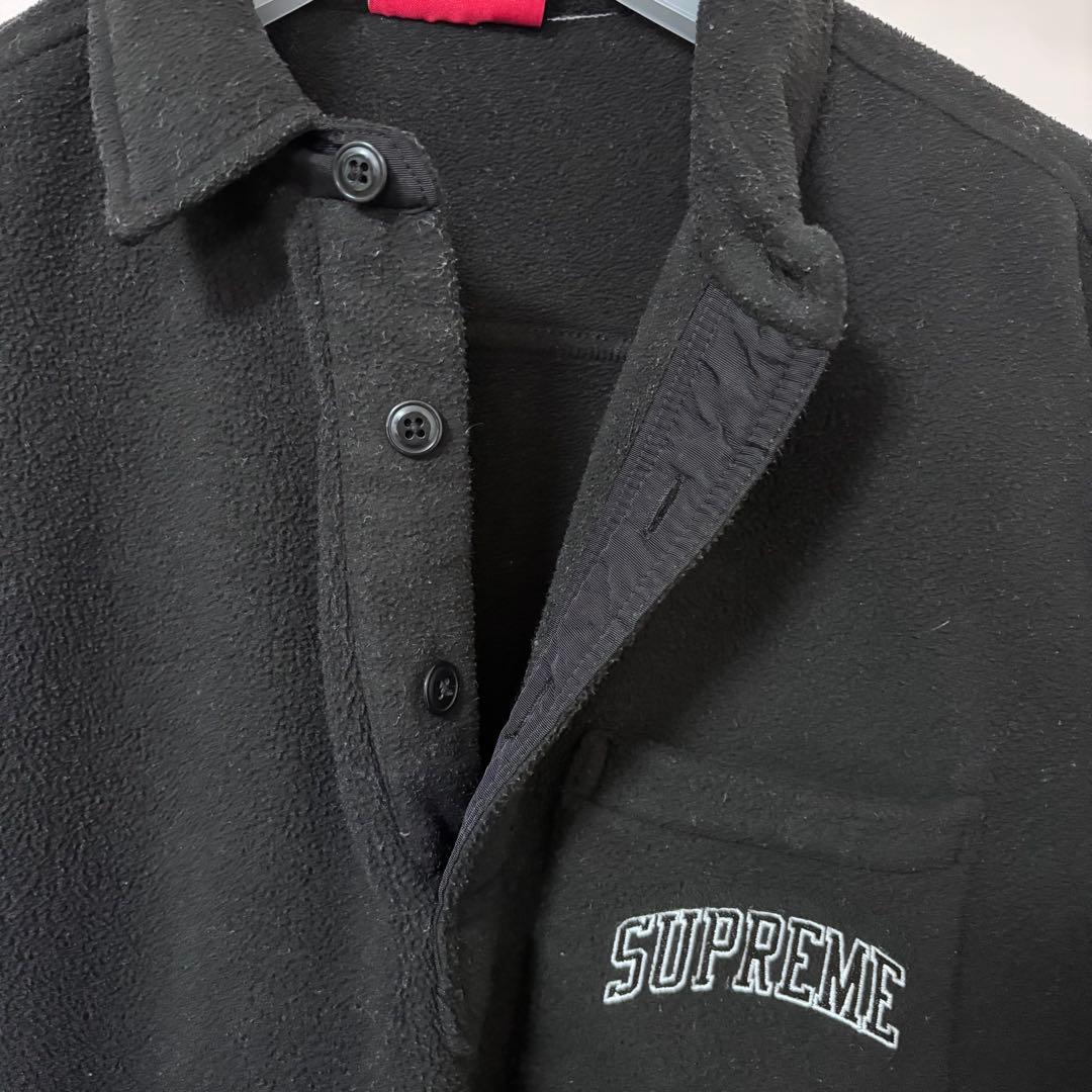 supreme Polartec Pullover Shirt シャツ 黒 S