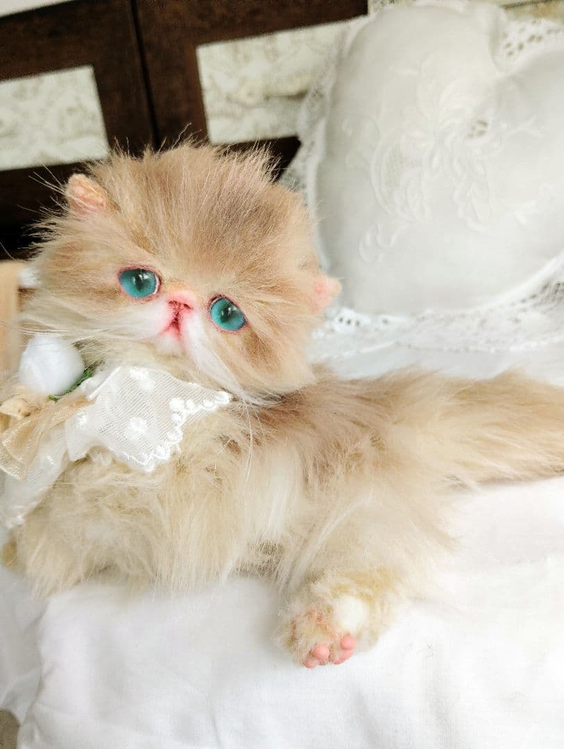 きらりちゃん御予約❤️家族募集❤子猫のフワリちゃん♡アートドール♡ぬいぐるみ♡