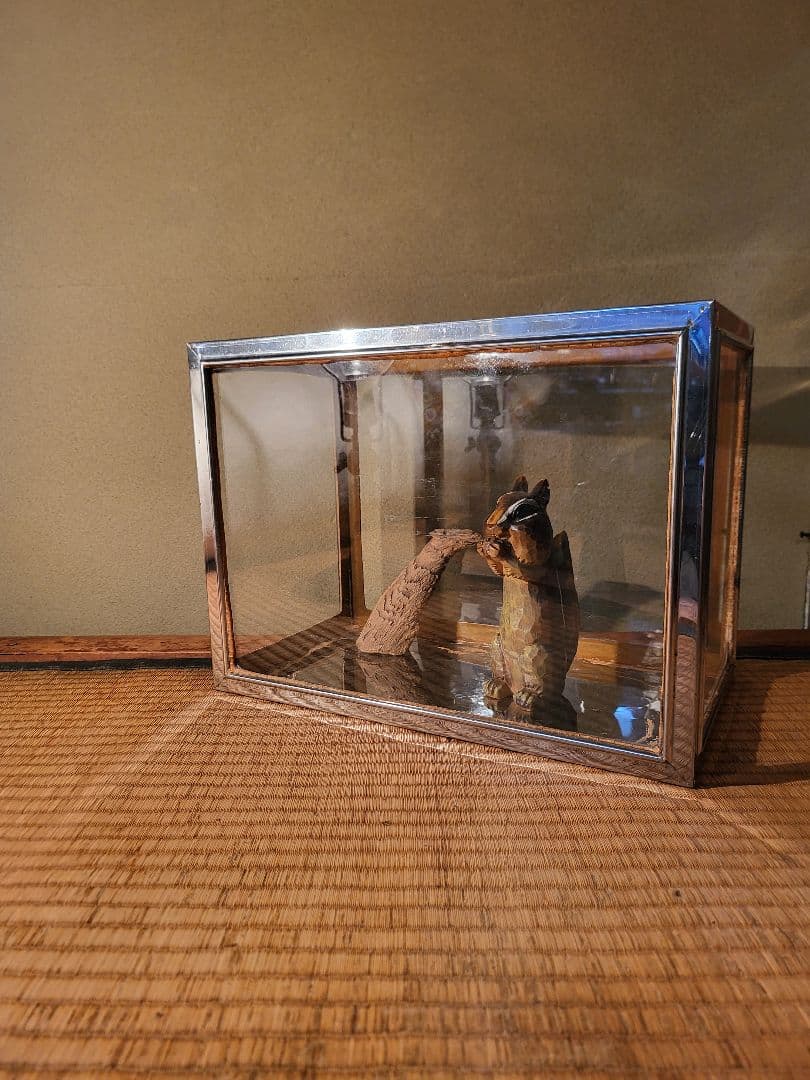 【ジャンク品】　ステンレス 水槽　ガラス　レトロ　ヴィンテージ