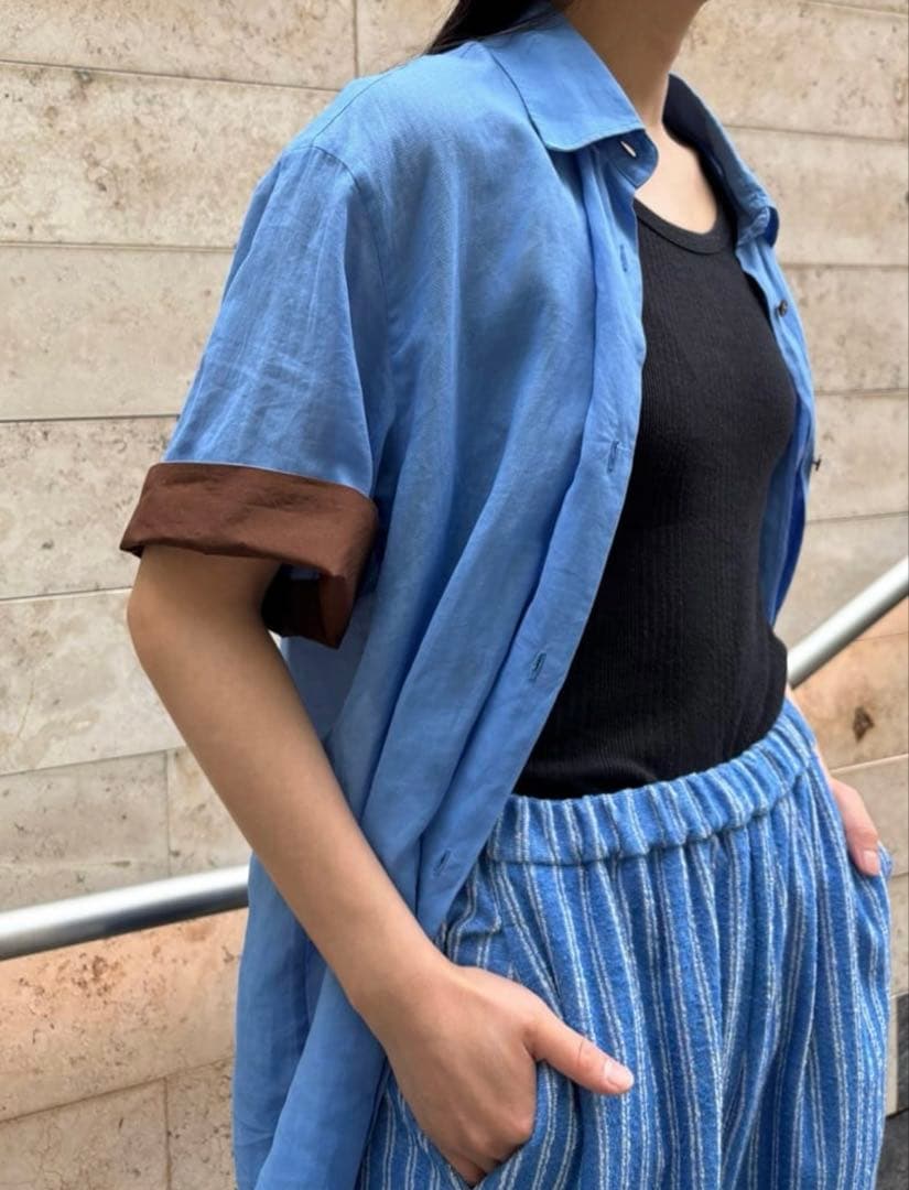 ＜6(ROKU)＞スケ ショートスリーブ シャツ