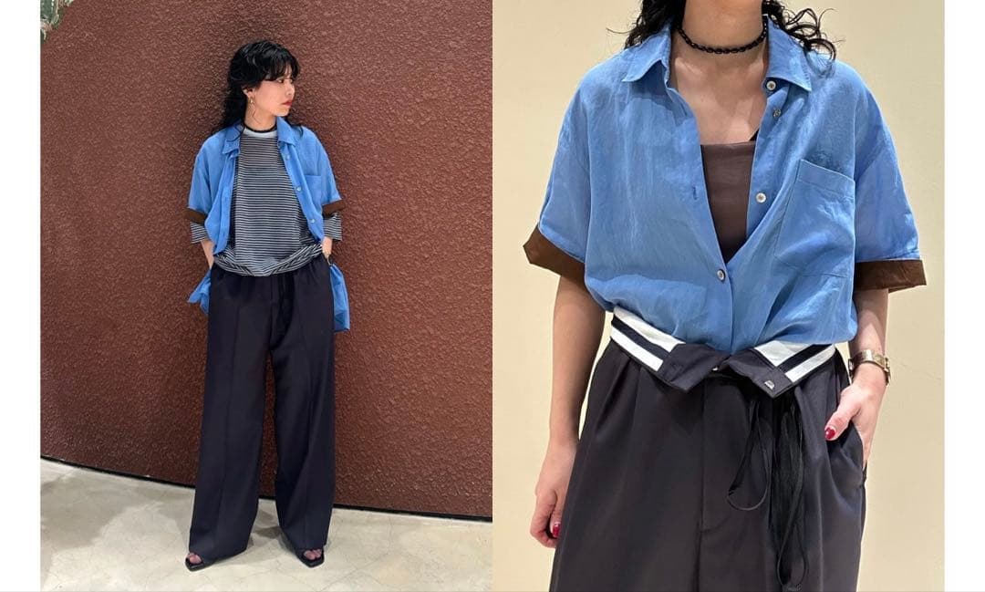 ＜6(ROKU)＞スケ ショートスリーブ シャツ