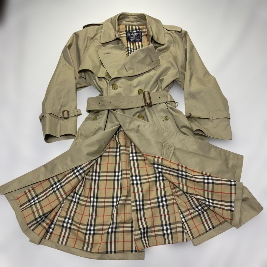 【極美品】Burberrys バーバリーズ トレンチコート コート 90s XL