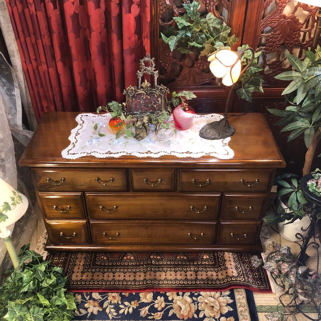 Sale ヴィンテージ エルム　エレガンス　アクセント　チェストキャビネット