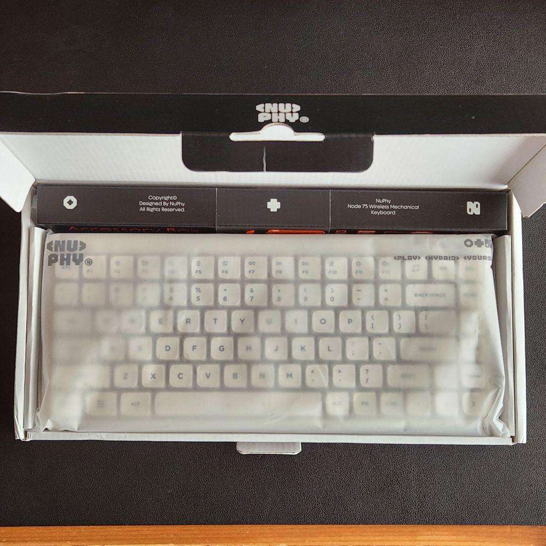 Nuphy Node 75 Lunar White 赤軸 Red Nano