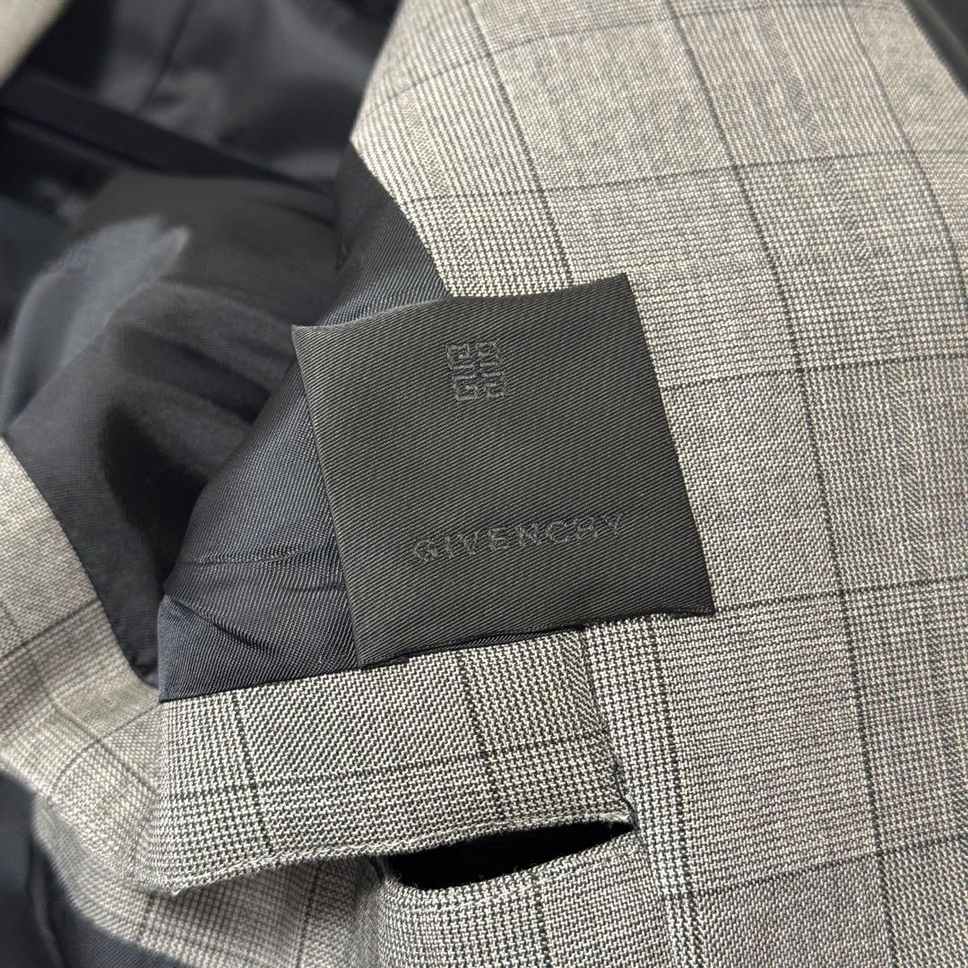 定価50万　ジバンシィ グレンチェック ロングコート 34 ハンガー ガーメント